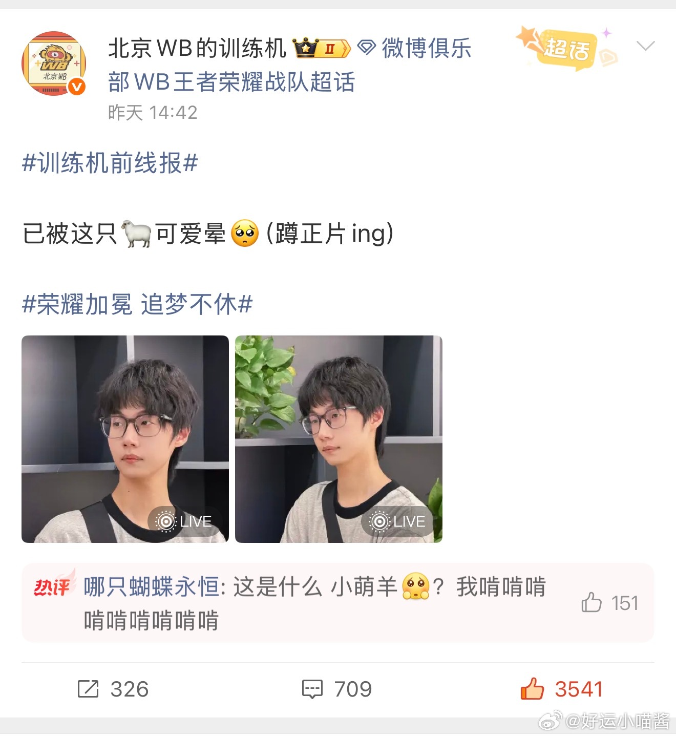 训练机发的🐑的数据都比某些人的主页数据好