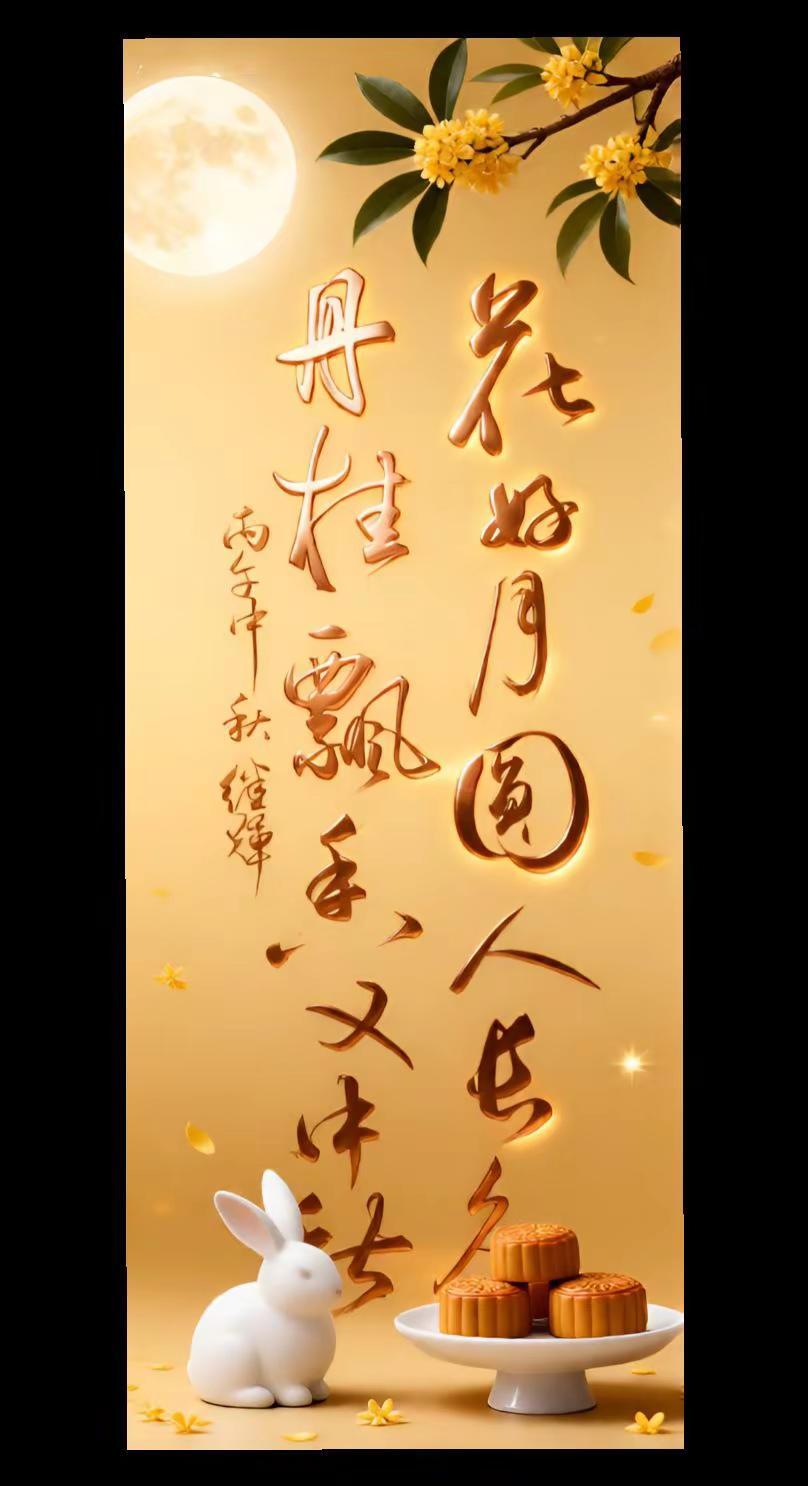 花好月圆人长久，丹桂飘香又中秋！中秋快乐！让传统文化走进人间烟火 品传统文化之韵