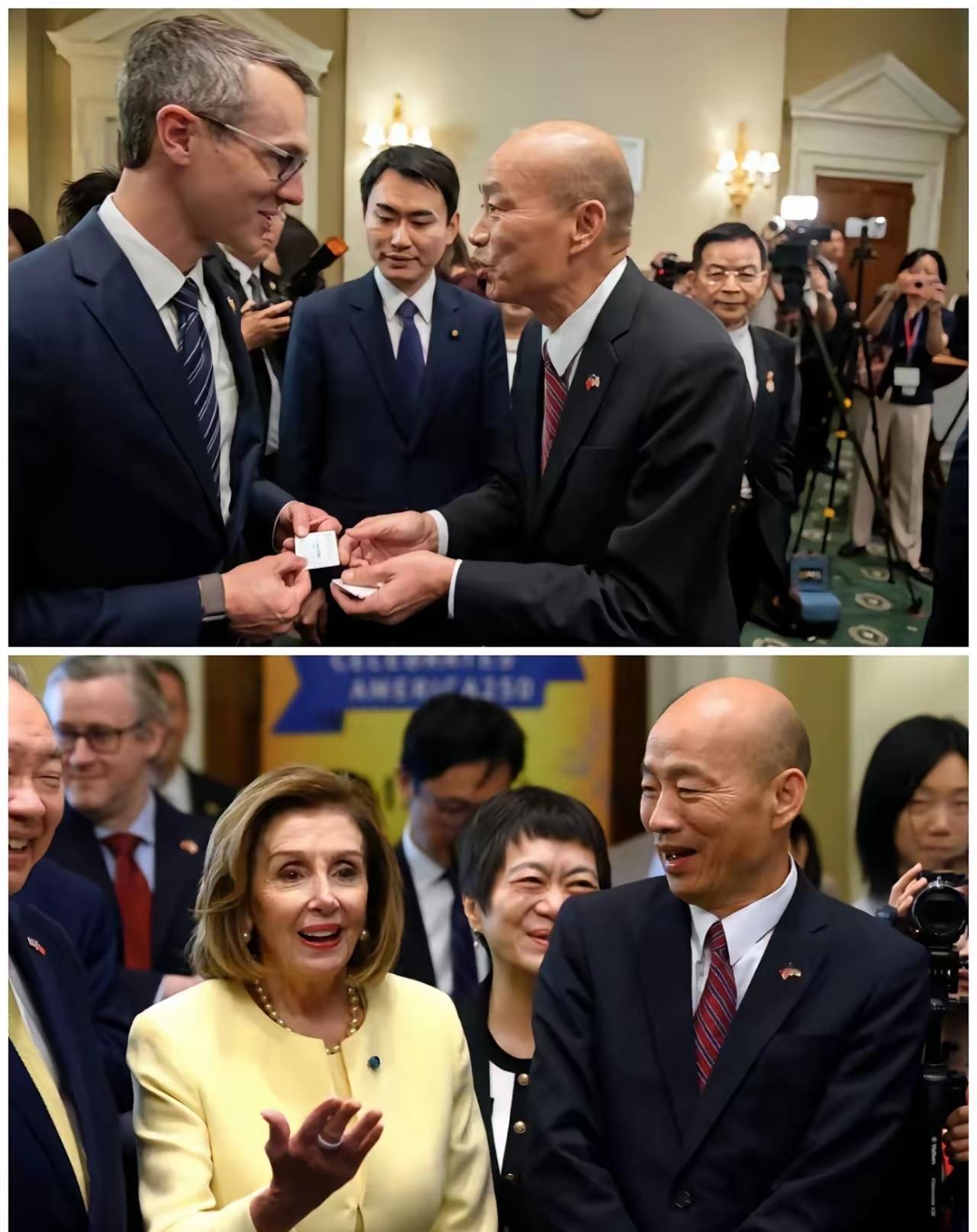 韩国瑜人设可能要崩塌？美国窜访的韩国瑜叫嚣到:“台湾不仅愿意在国际社会上承担更多