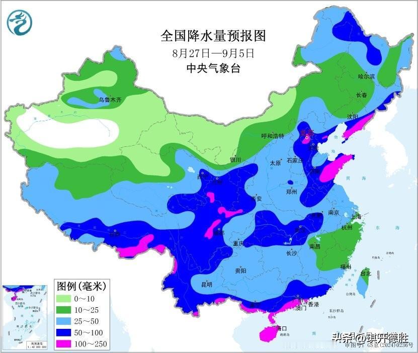 山东再迎绵绵秋雨，大部分地区降水量超过50毫米！
   中央气象台中期预报显示：