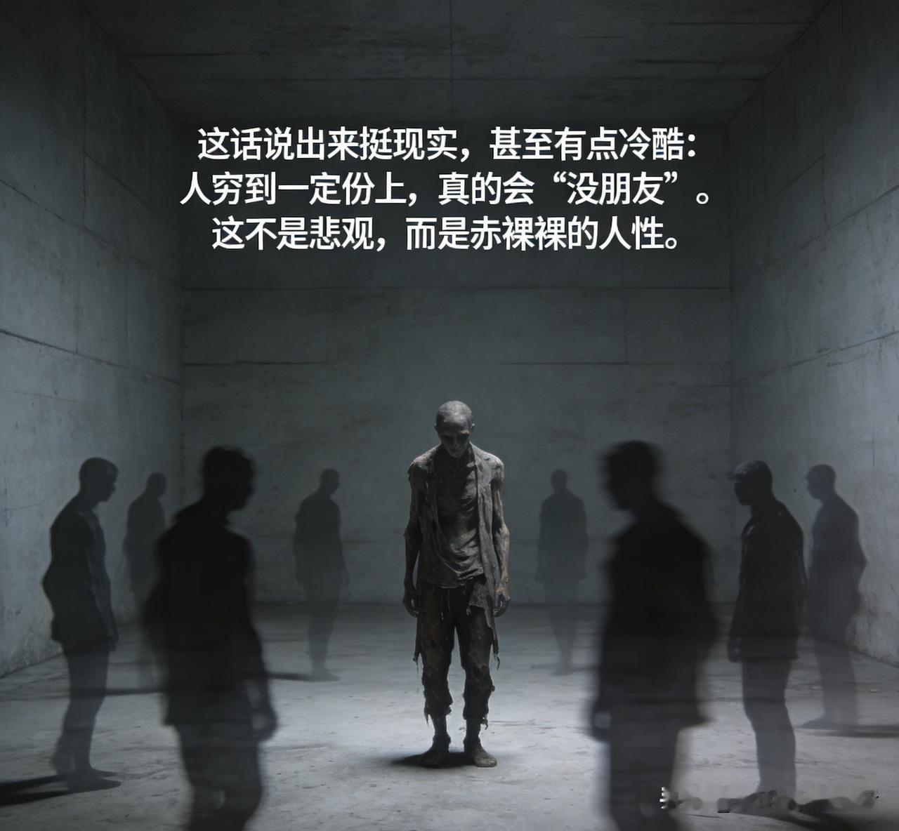 扎心了！人穷到极致，真的连朋友都会消失吗？

“这话说出来挺现实，甚至有点冷酷：