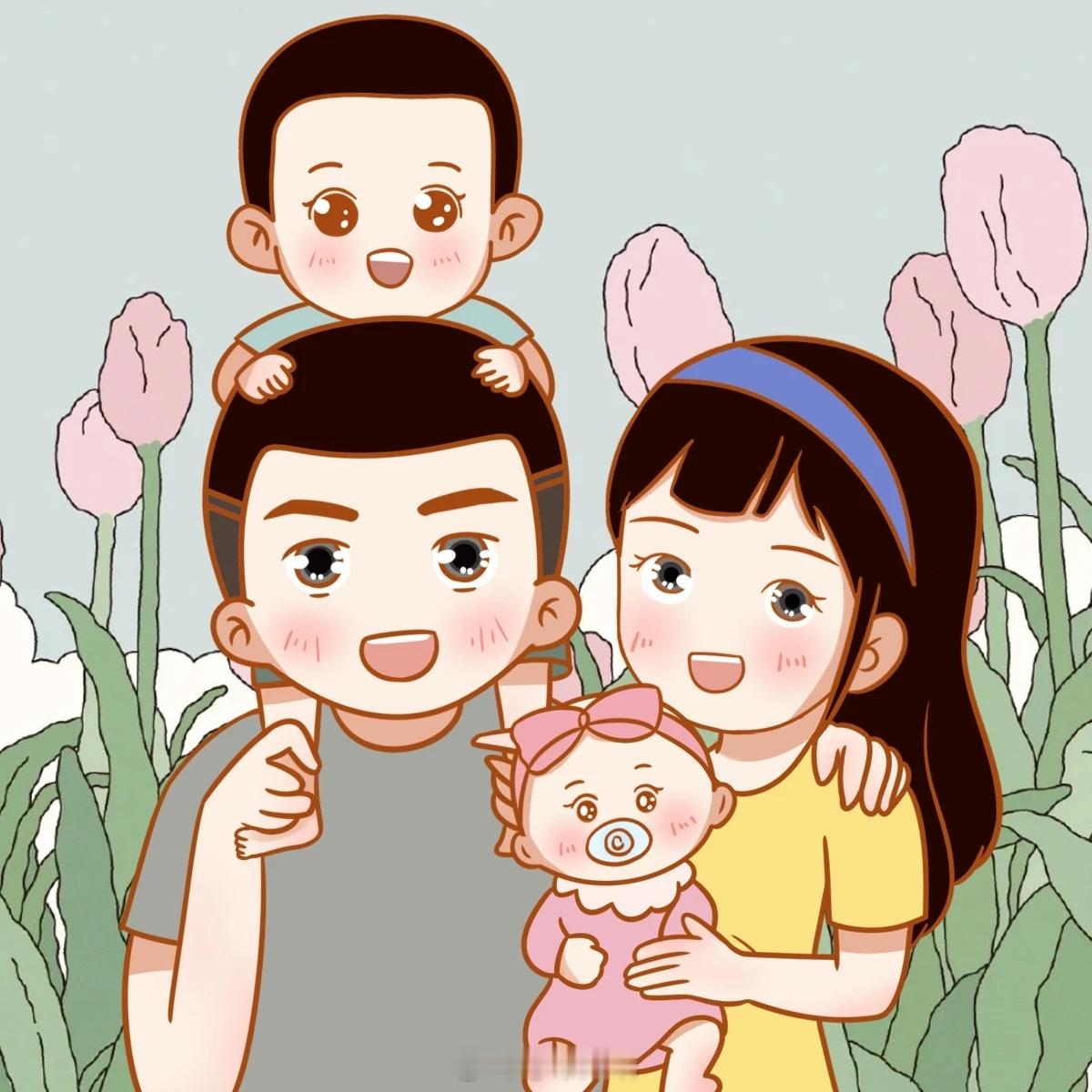 #迷彩军恋[超话]#有你便是家[男孩儿][女孩儿]军人亲子头像安排上[耶][送花