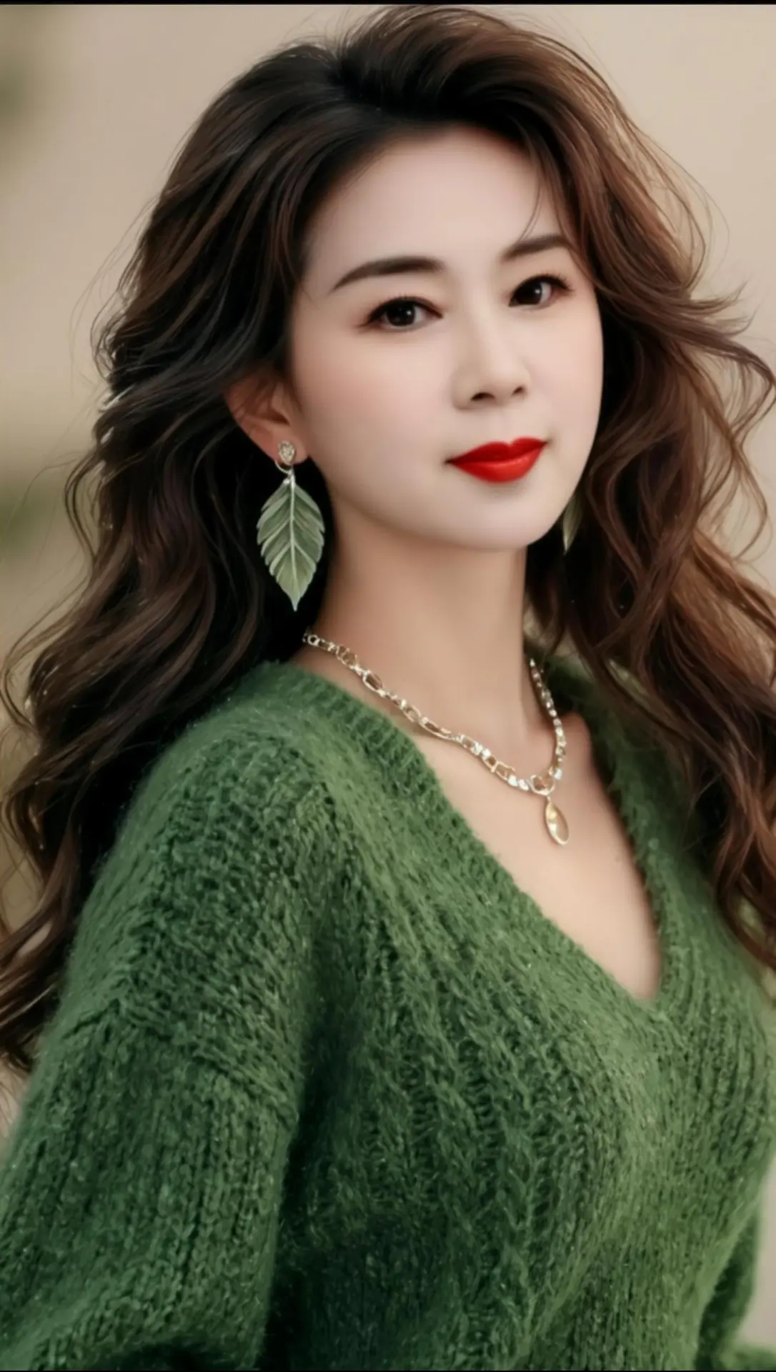 AI绿衣氛围感写真 ai创作