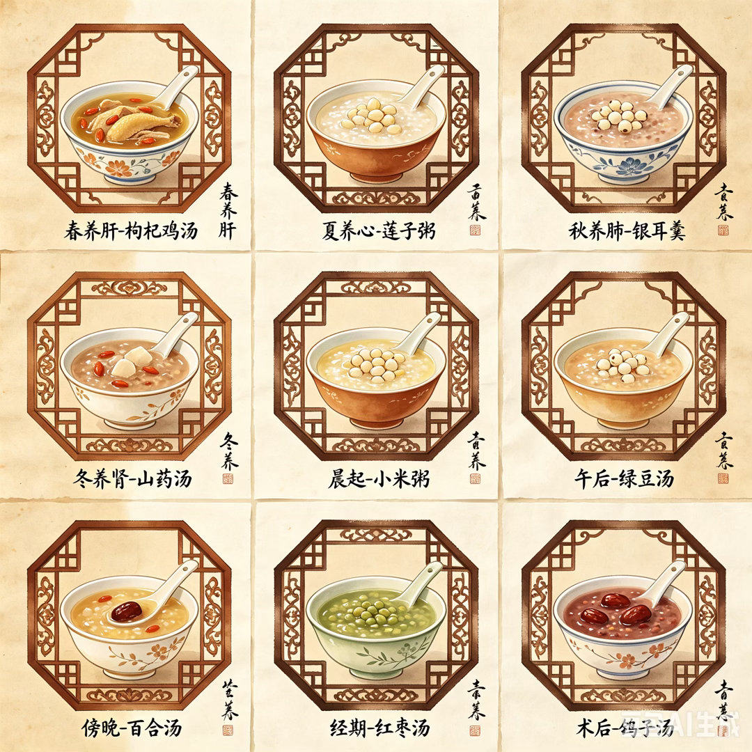 老祖宗在吃这块还是太权威了先辈传下来的吃食门道真的绝，四季食补、荤素搭配全藏大智