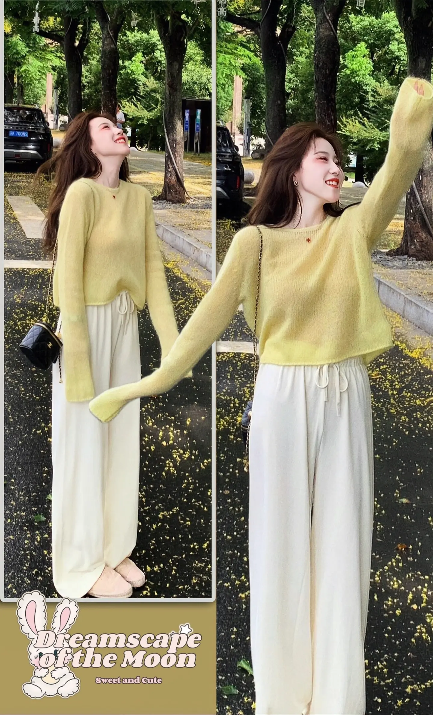 软糯毛衣女慵懒风 早秋穿搭思路 美出高级感 元气少女 多巴胺女孩穿搭