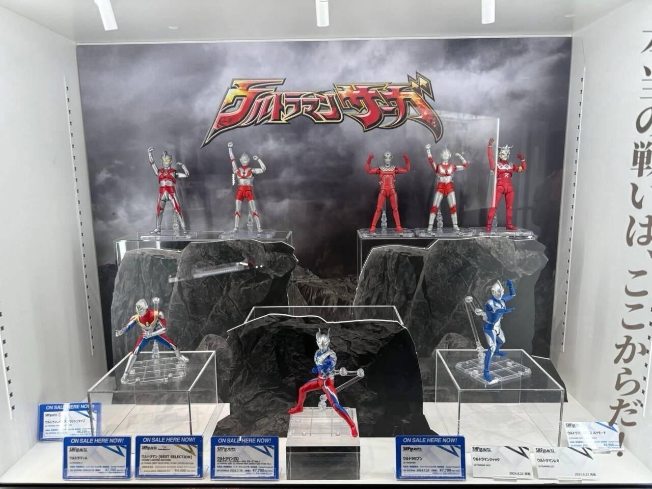 奥特曼传奇组展台。疑似会出现赛迦奥特曼shf卫星🛰️