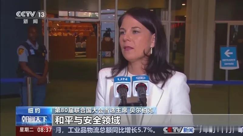 德国前外长贝尔伯克当选第80届联大主席：获得167票。具体得票计算过程是193个