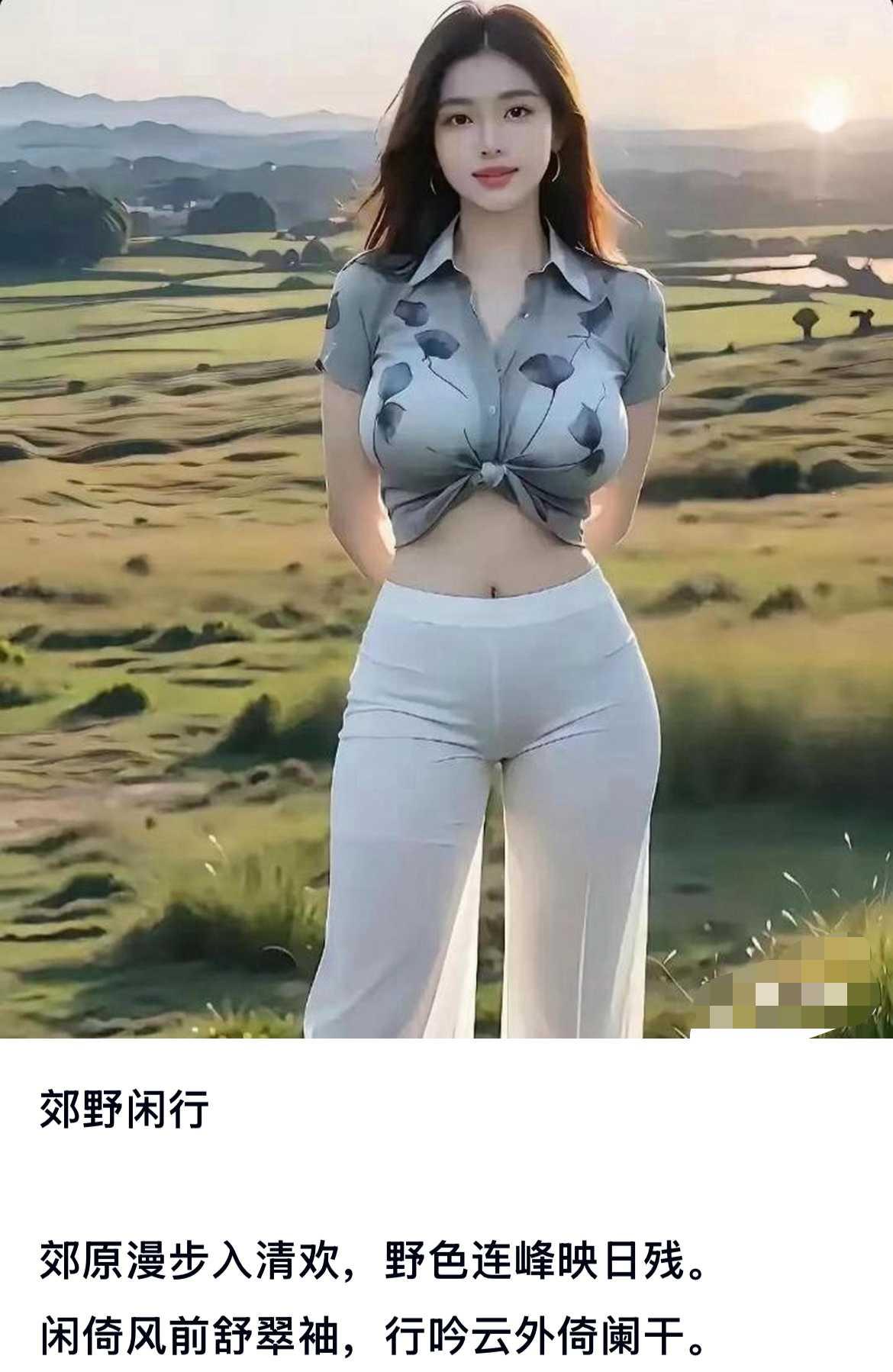 田野里的一朵花