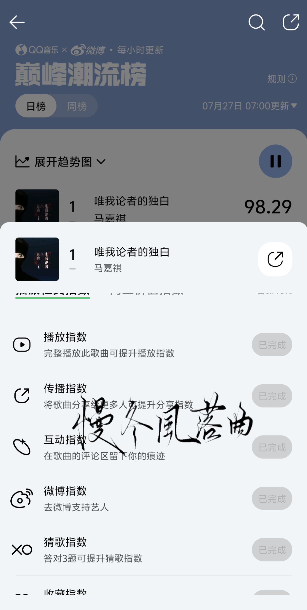 🎶·《唯我论者的独白》巅峰潮流榜“每天的生活看起来都一样，但每过一段时间回头看