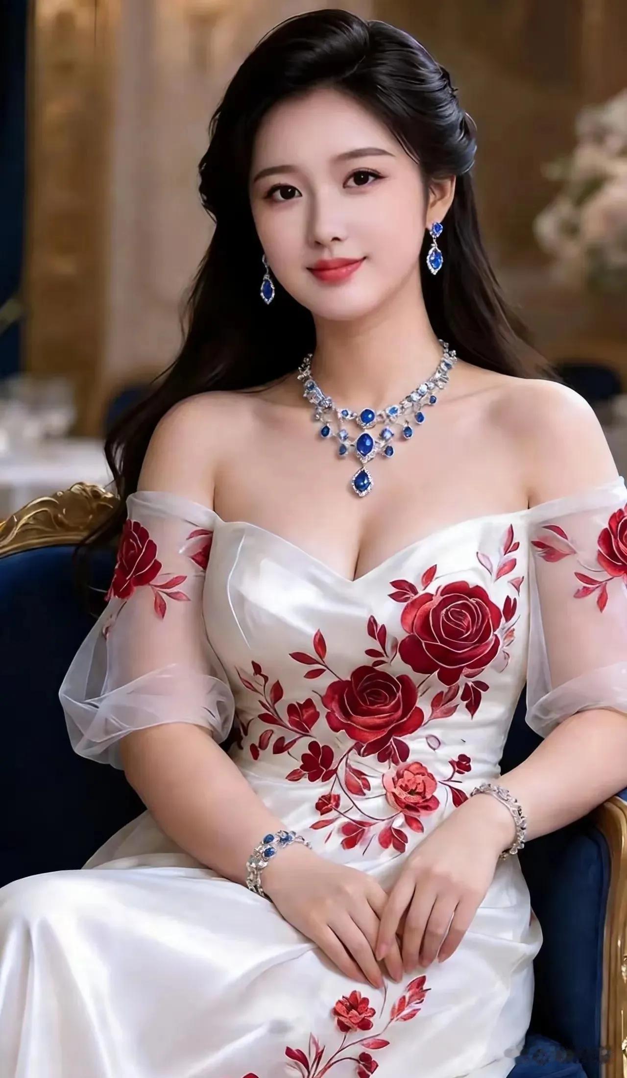 端庄大气，优雅庄重。温婉高级的美令人惊艳！