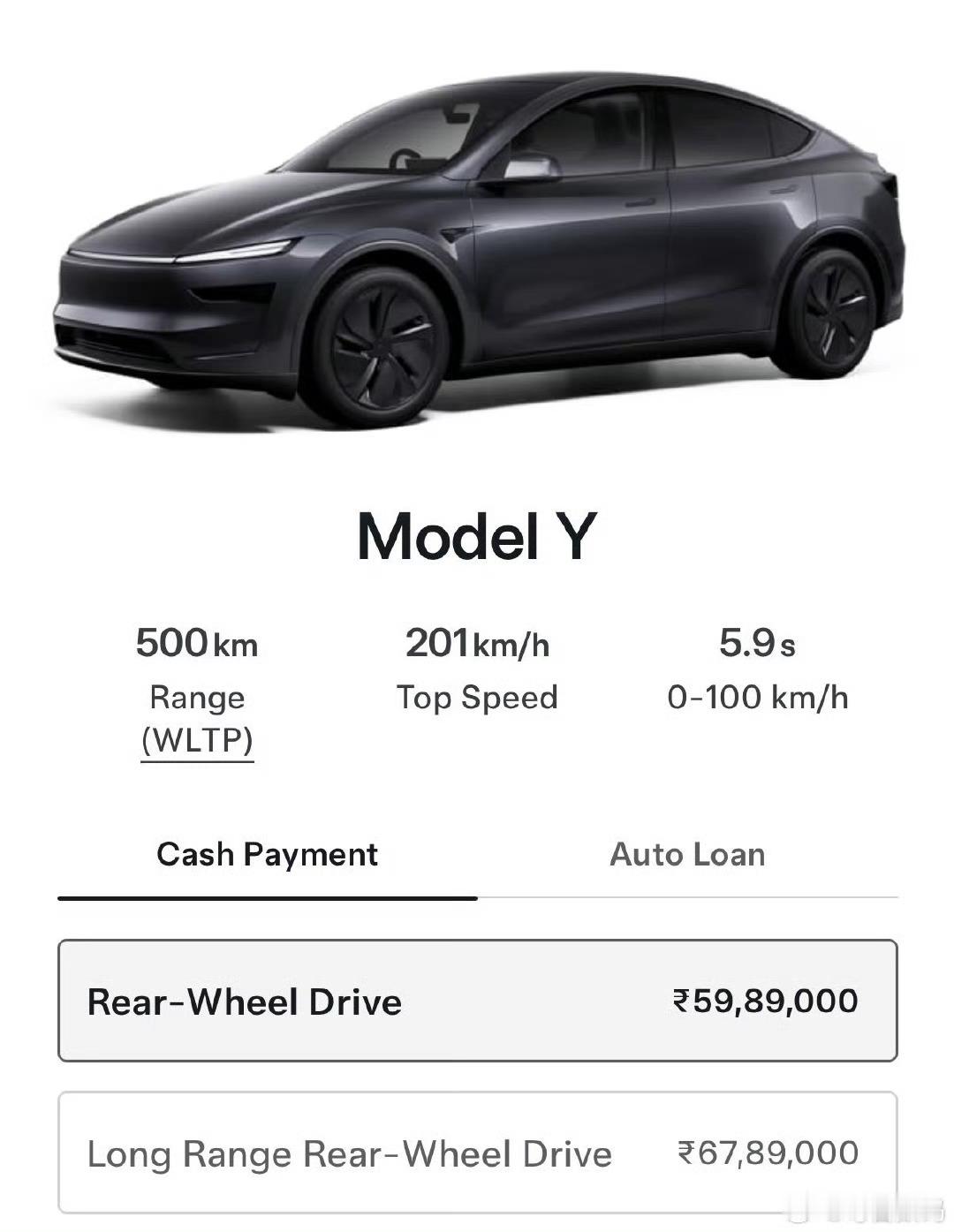 印度ModelY起售价约49.9万元那看来国内Model Y的价格还算合理[do