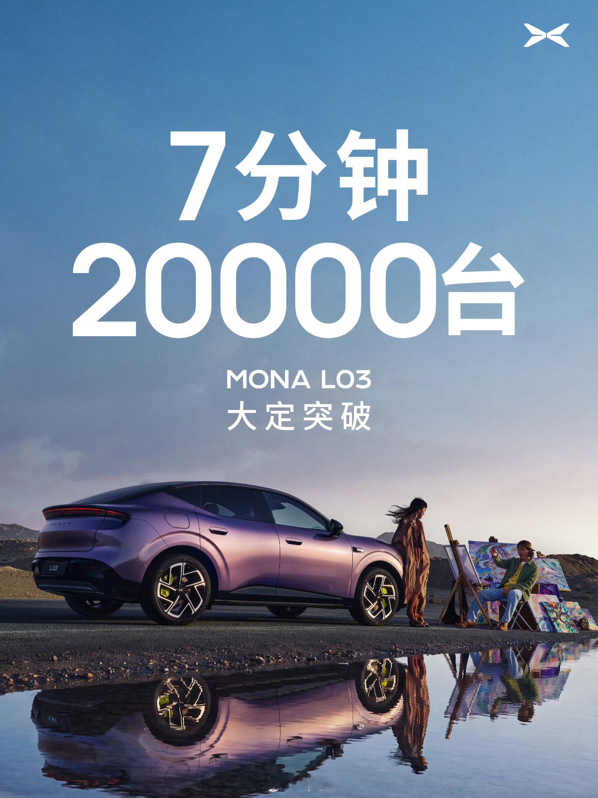 小鹏MONAL03价格杀疯了小鹏MONAL03全球发布会真的被下单速度惊到！小鹏