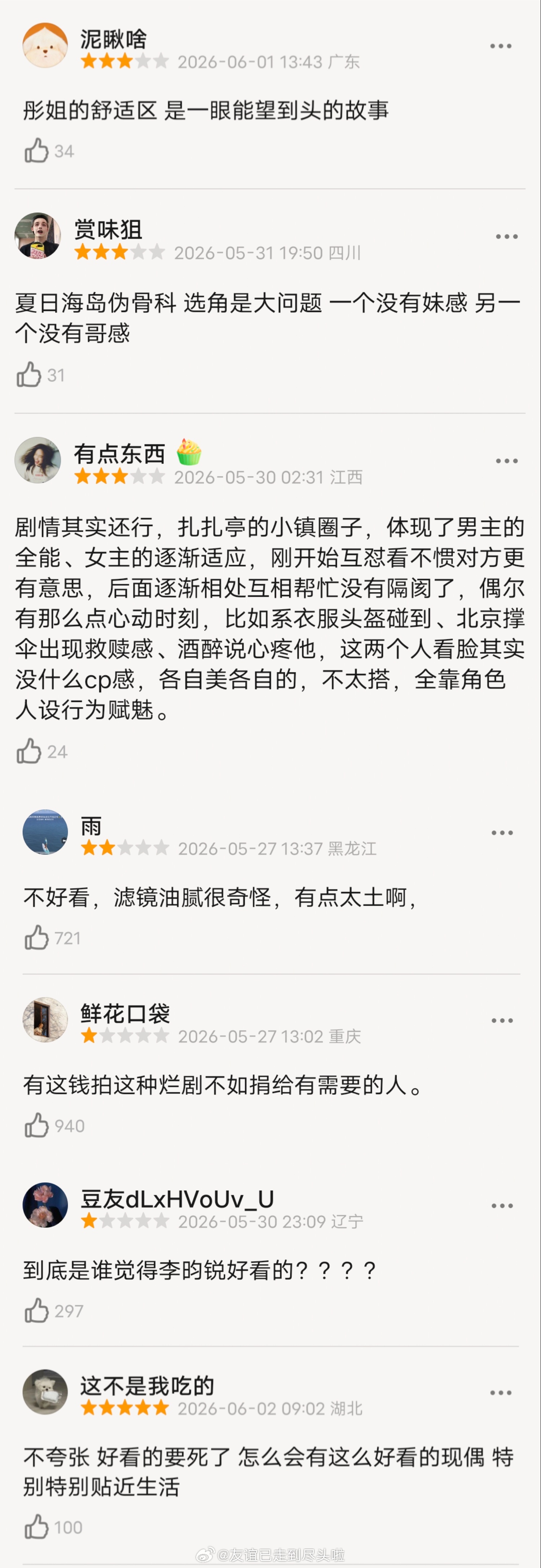 关晓彤李昀锐《耀眼》豆瓣开分5.9，1.7万人打分。其实这个分型很正常，D型是最