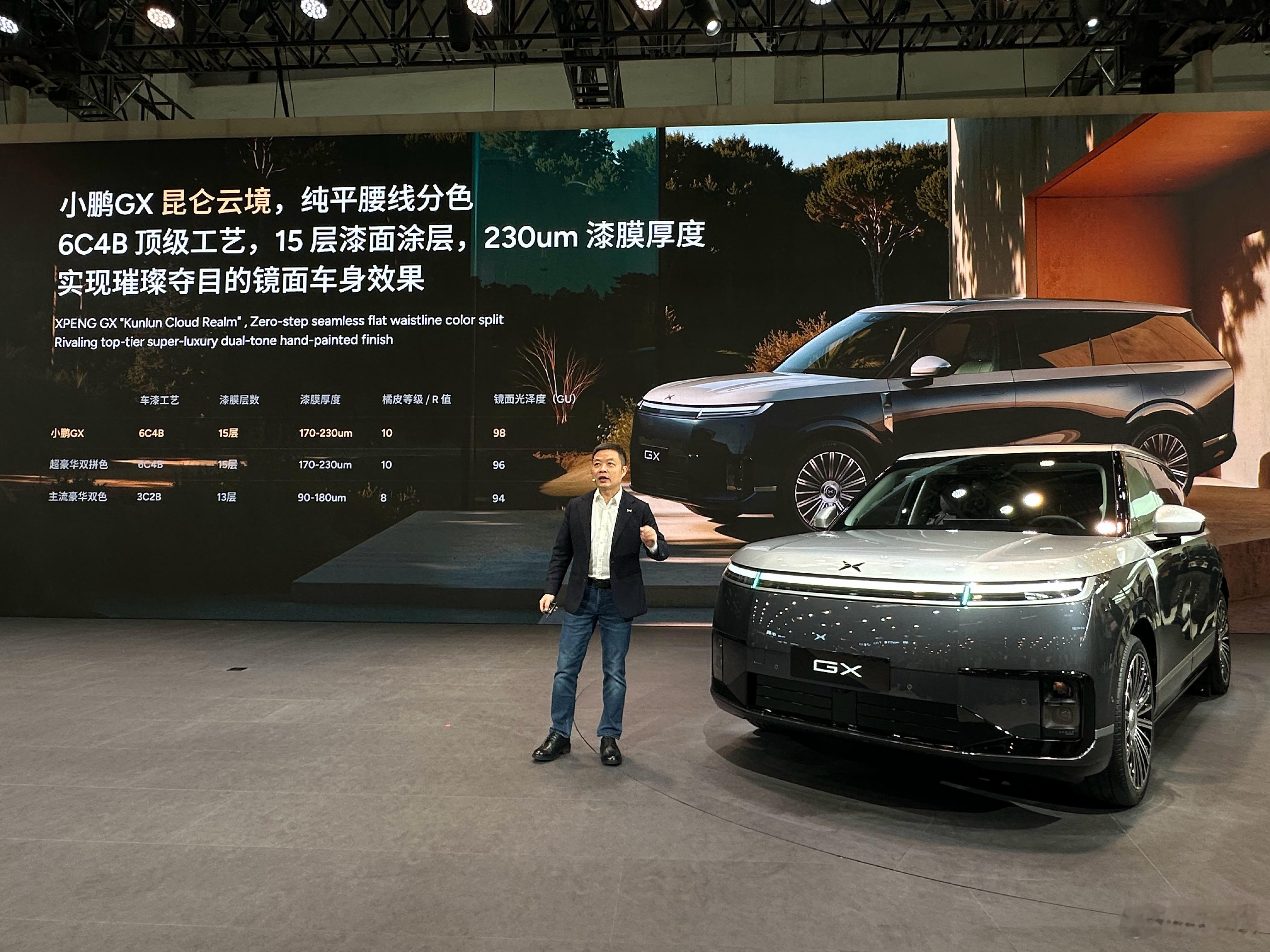 小鹏GX发布全新车身颜色——昆仑云境双拼色，限时售价10000元。新车色采用15