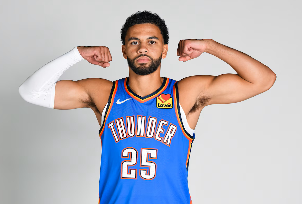 米切尔出战至少15分钟的比赛里，雷霆56胜8负。记者Carson Breber转