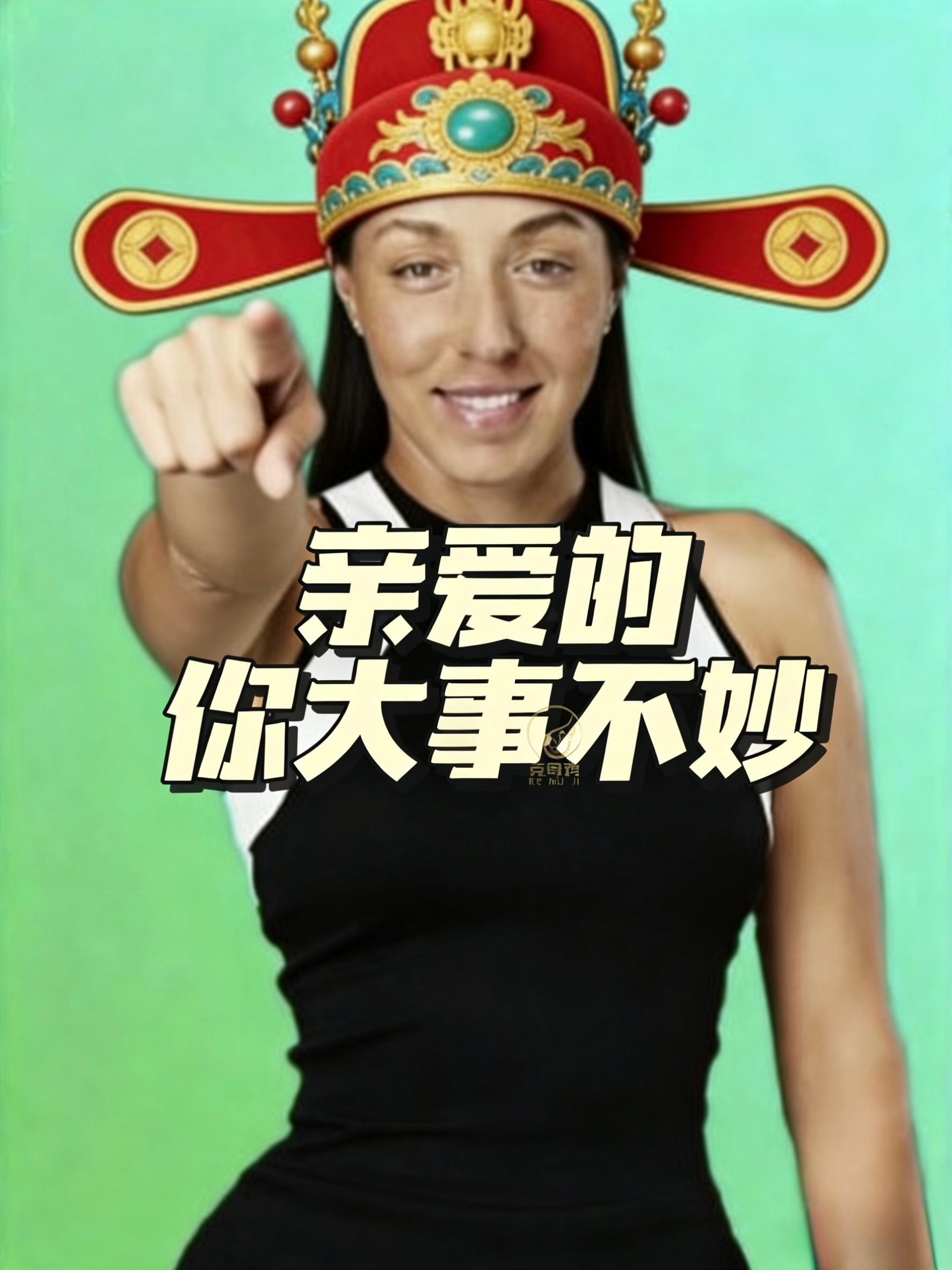 🤣今日份最好笑WTA在预热迪拜决赛佩古拉vs阿尼西莫娃 时，不小心把大富战袍的