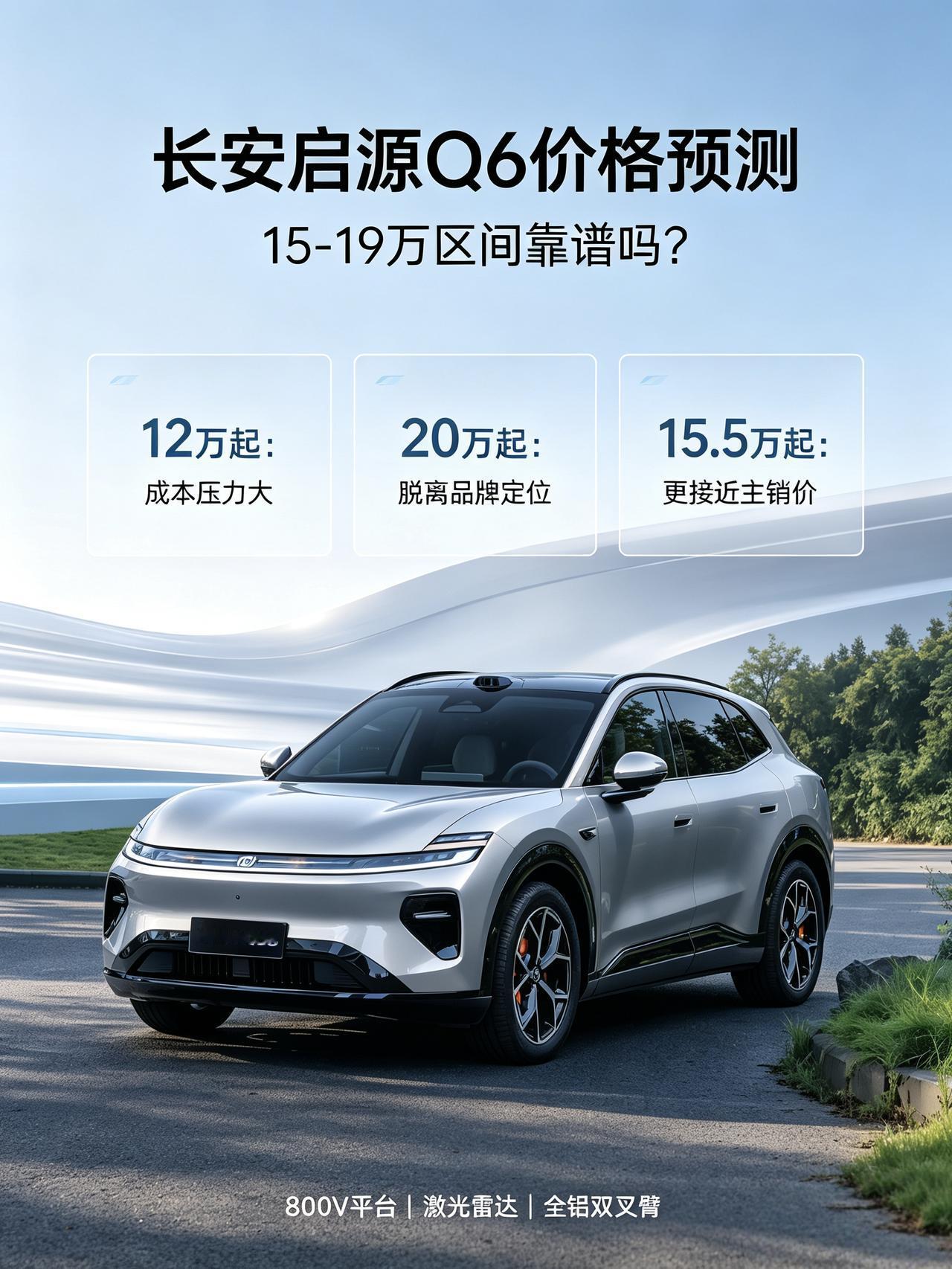长安启源Q06价格猜猜猜，我押15万起
长安启源Q06「浮光银」车色官图公布了，