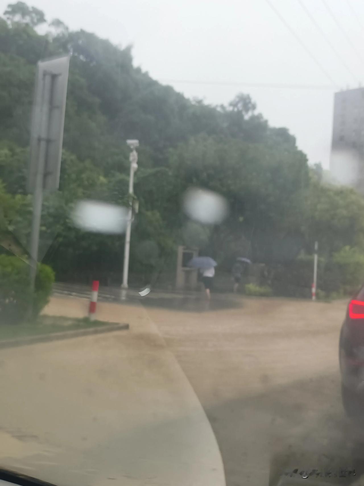 好大的雨