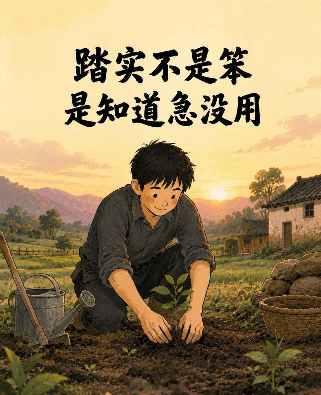 努力一天就是有收获的一天，坚持365天努力那就是一辈子的收获。早安！早安心语早安