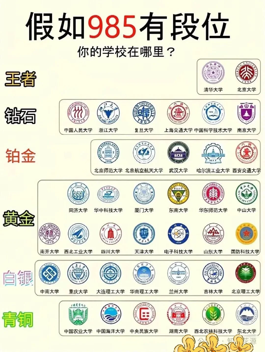 假如985有段位