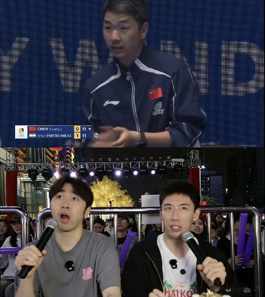 闫安和程靖淇的线下解说模式挺好的。
看来以后的比赛，闫安和程靖淇都是要自己做了，