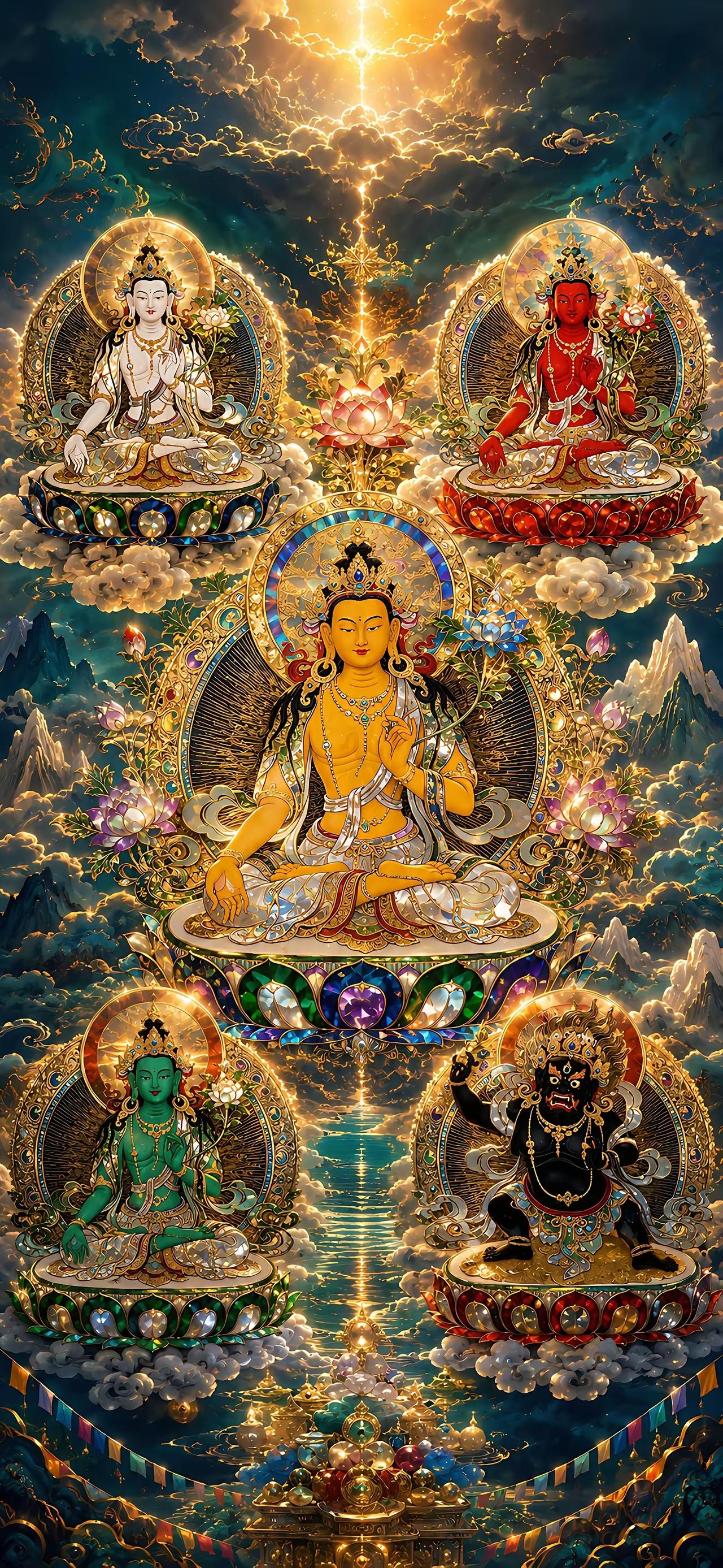 手机壁纸～稳住心神滋养旺运，福气与财富双向奔赴，往后万事顺遂，日日皆有进账