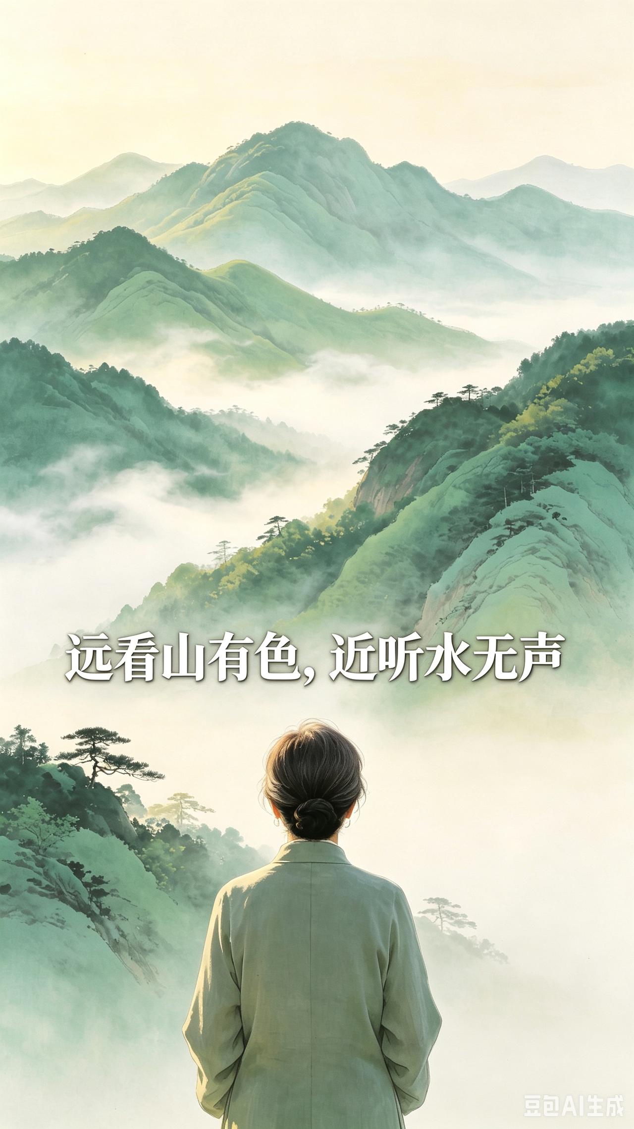 一句“远看山有色”，是刻在无数人童年记忆里的经典诗句，寥寥五字勾勒出山景如画的绝