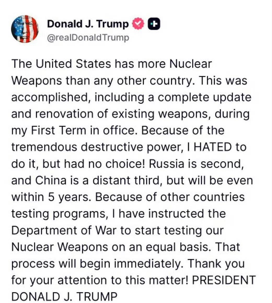 美国重启核试验