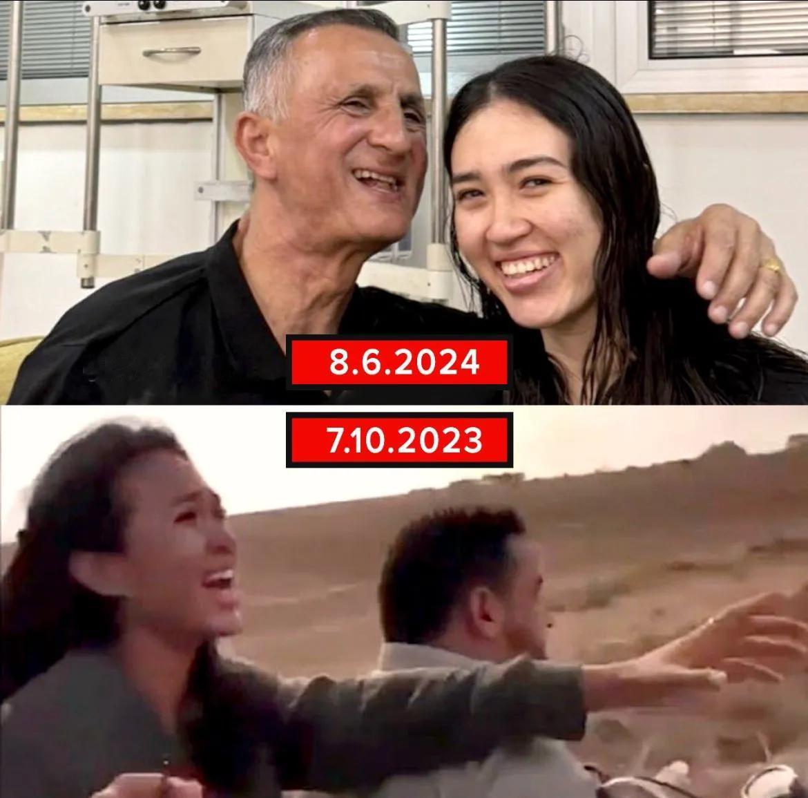 人质能够顺利回家，总归是好的，而且还是父亲生日的那天。以色列总理内塔尼亚胡亲自到