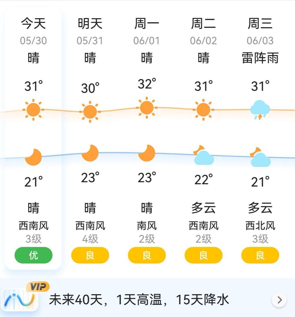 天气列表