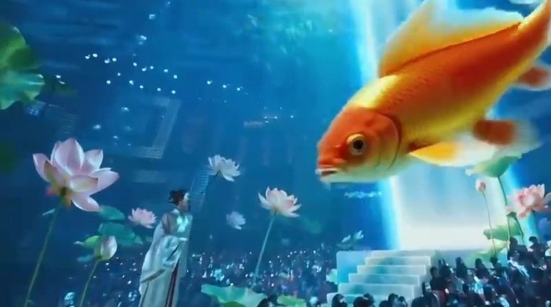 春晚荷花花神是周敦颐还是西施门楣之上 谁能拒绝这样的荷花美学？周敦颐的风骨，西施