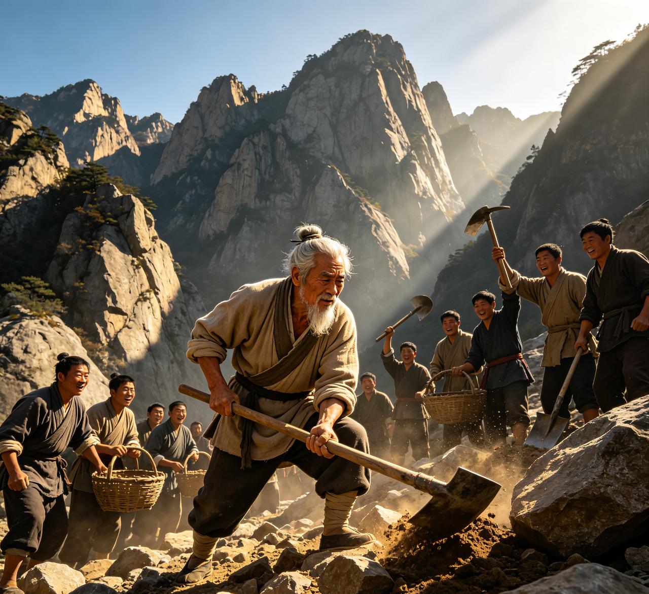 愚公，为什么年老了才去移山，
因为年轻时他并不觉得山高。
        年轻时