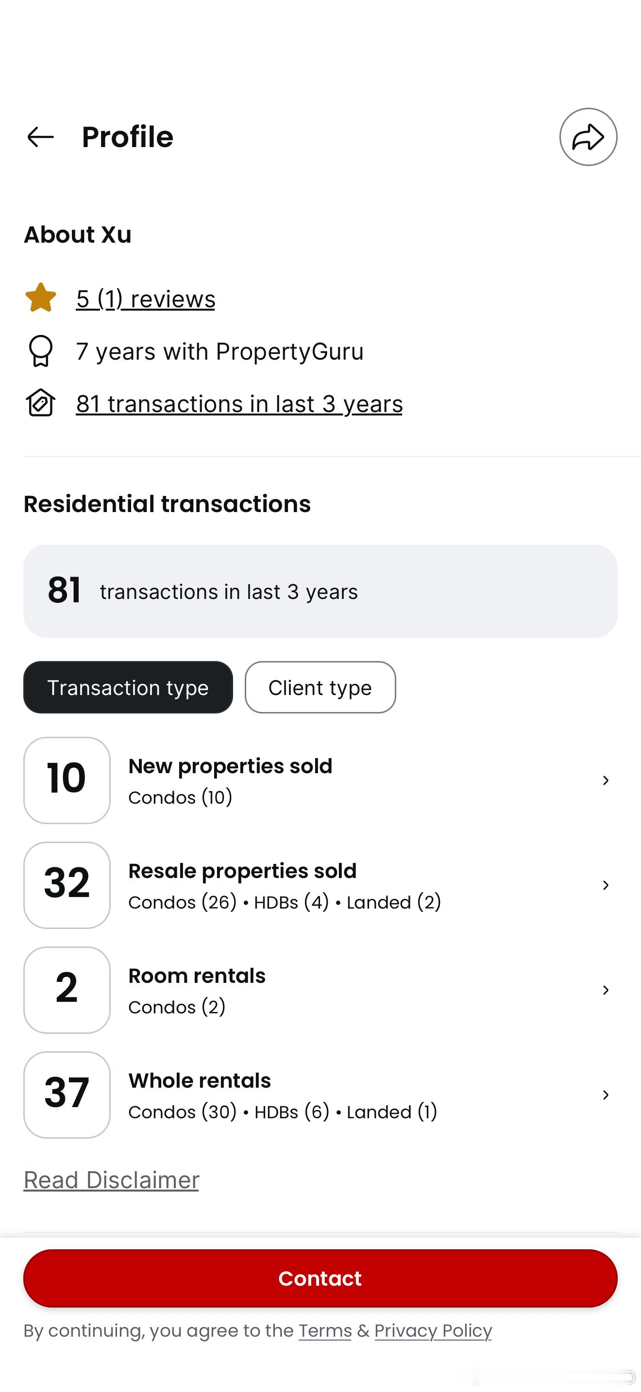 PropertyGuru 现在可以查中介的业绩了！我居然看到小红书的帖子后才知道