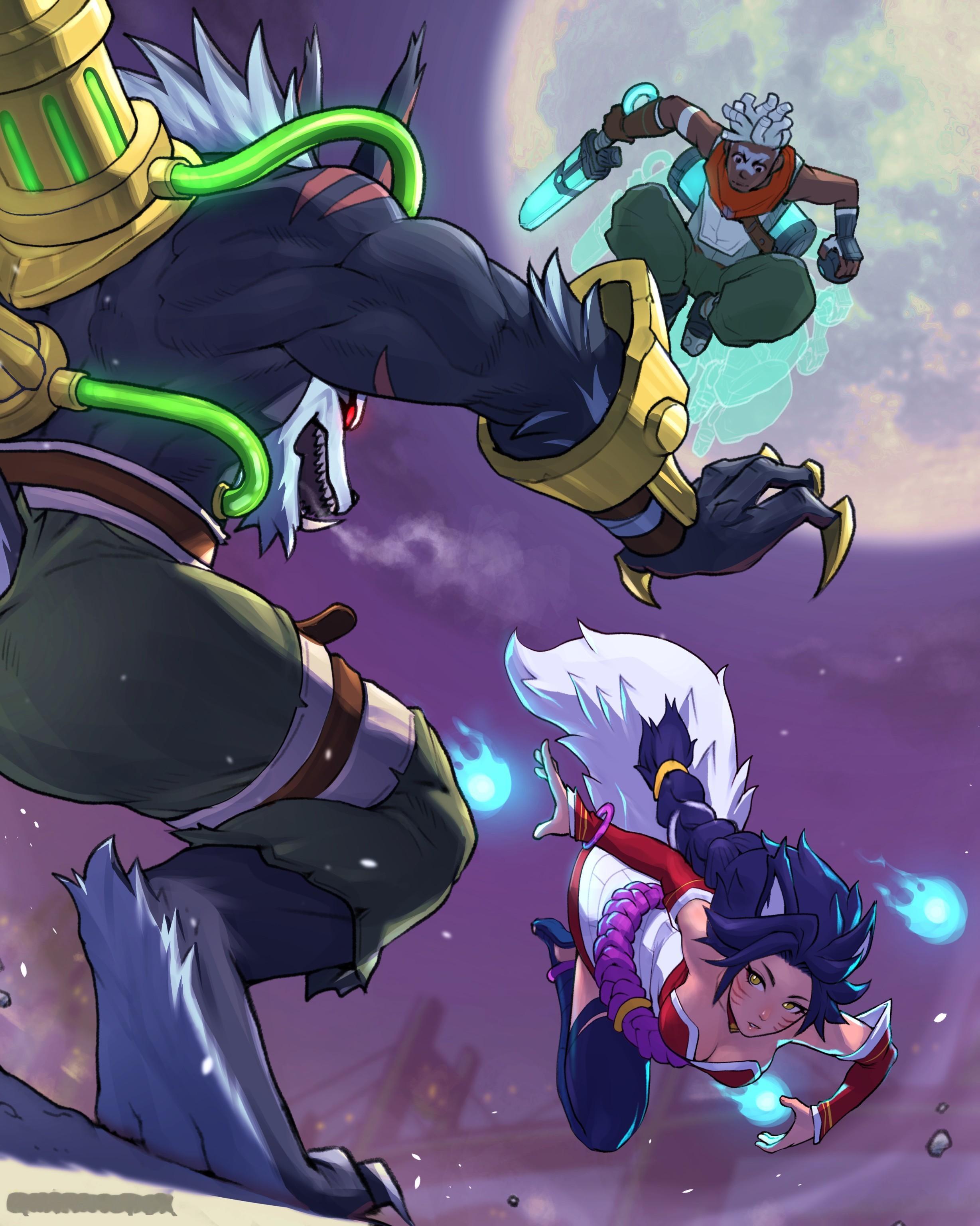 拳头格斗游戏《2XKO》宣传图（cr:Quasimodox）英雄联盟