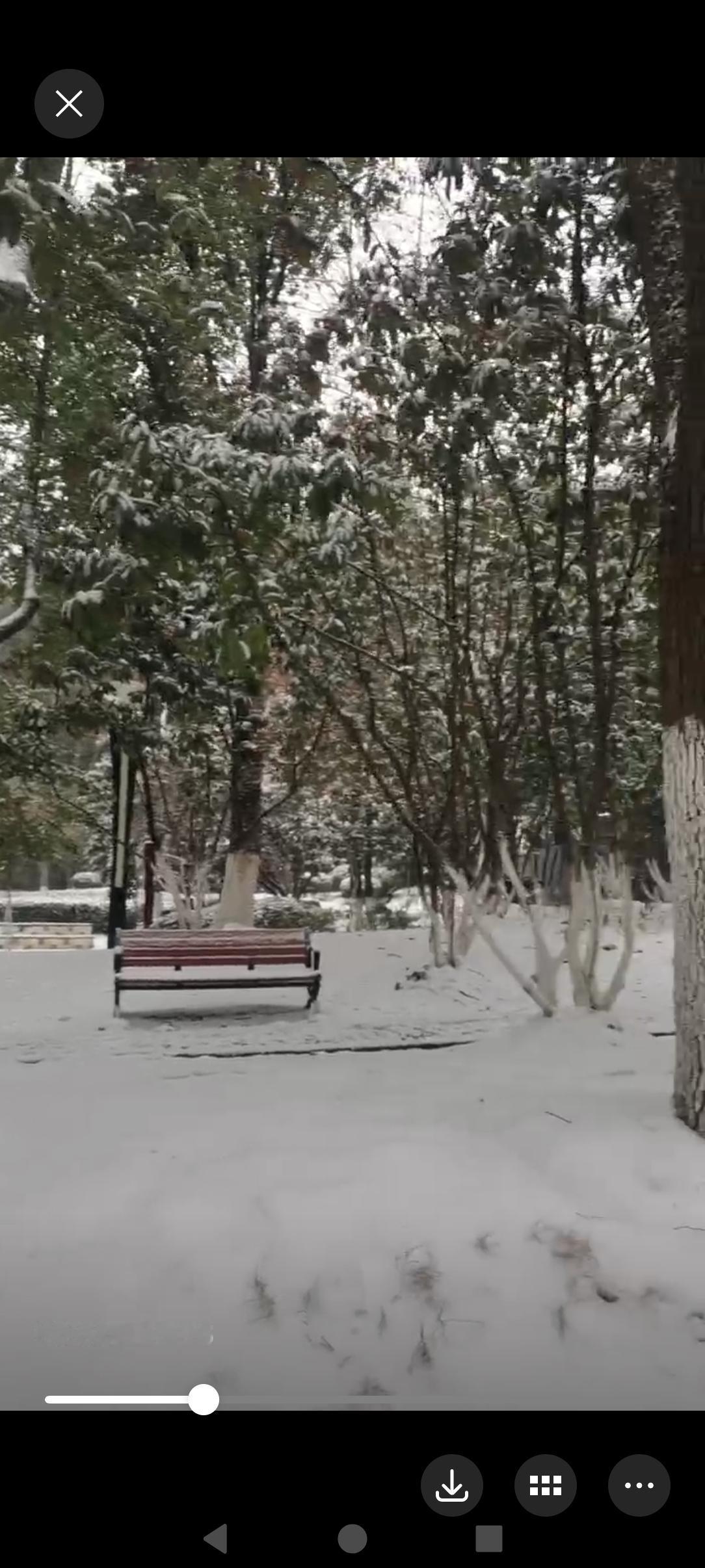 知道今天下雪路况复杂，提前半小时就出门，结果上班还是迟到了，车子堵得一塌糊涂，行