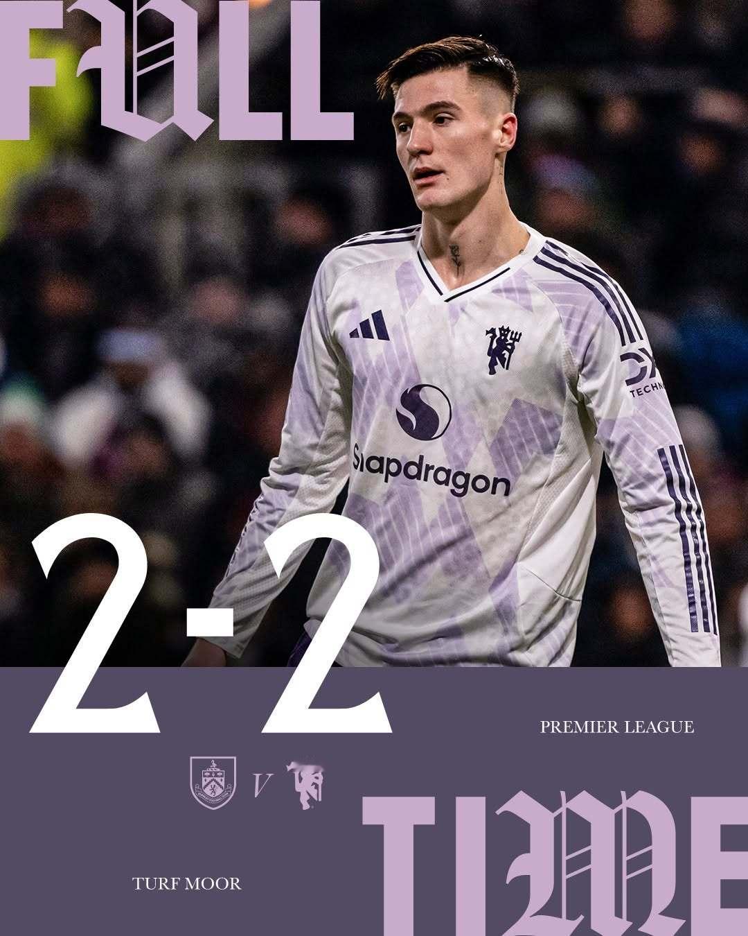 伯恩利2比2曼联 一觉醒来，客场踢倒数第二又是平局，心态已经毫无波澜了