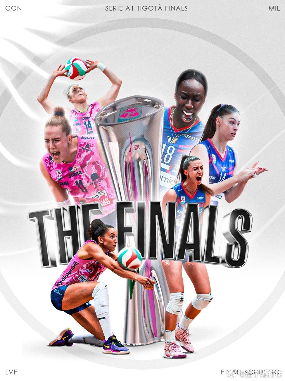 国际排坛动态 科内利亚诺和米兰又要在意甲女排决赛相遇了，这也是她们最近5个赛季第