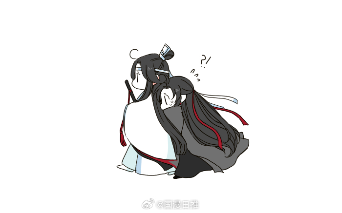 魔道祖师忘羡魔道祖师 羡羡看到汪叽就贴贴，可爱的嘞x:jst0275_duck 