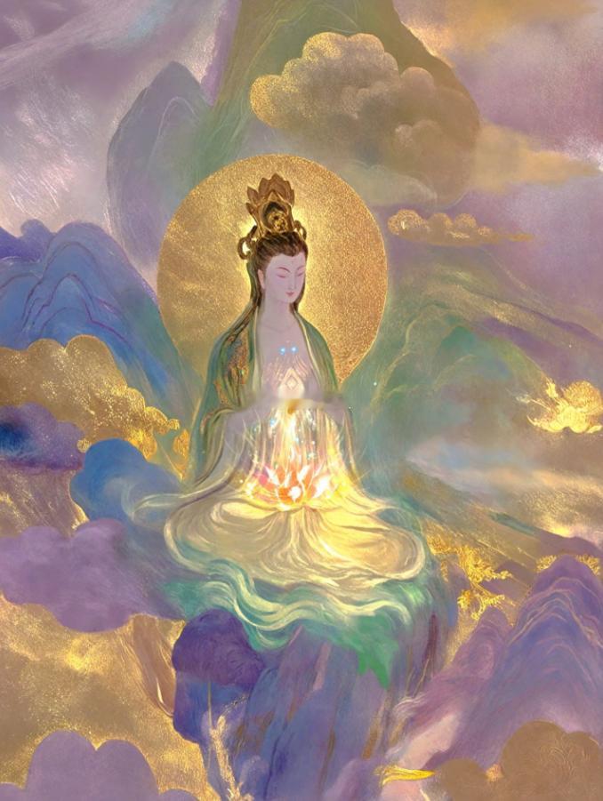 慈航送子，也送保佑。该来的孩子，马上会来。别着急，送子送福到 