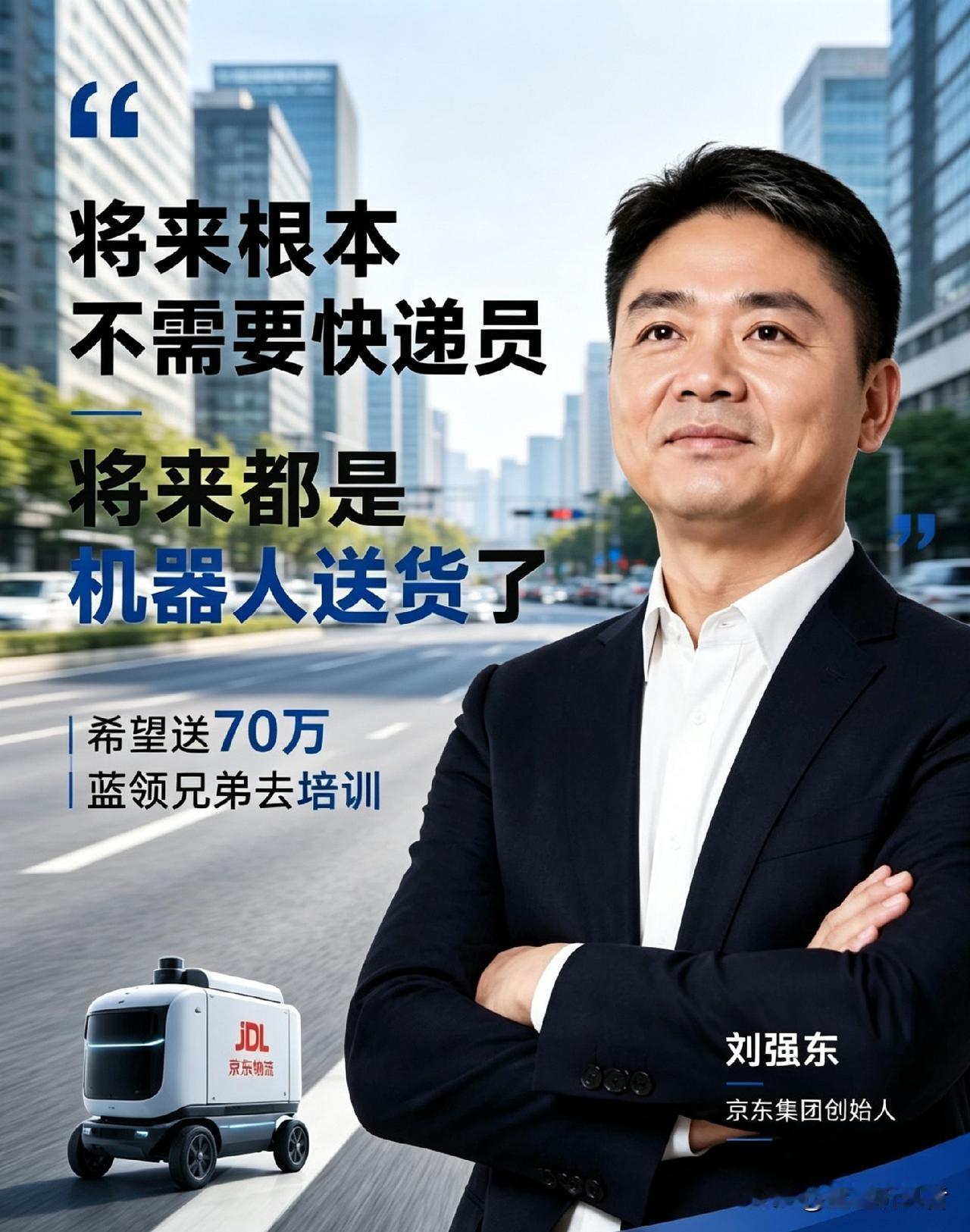 刘强东的“狠话”与“温情”：当机器人来敲门，70万快递兄弟的路在何方？

“将来