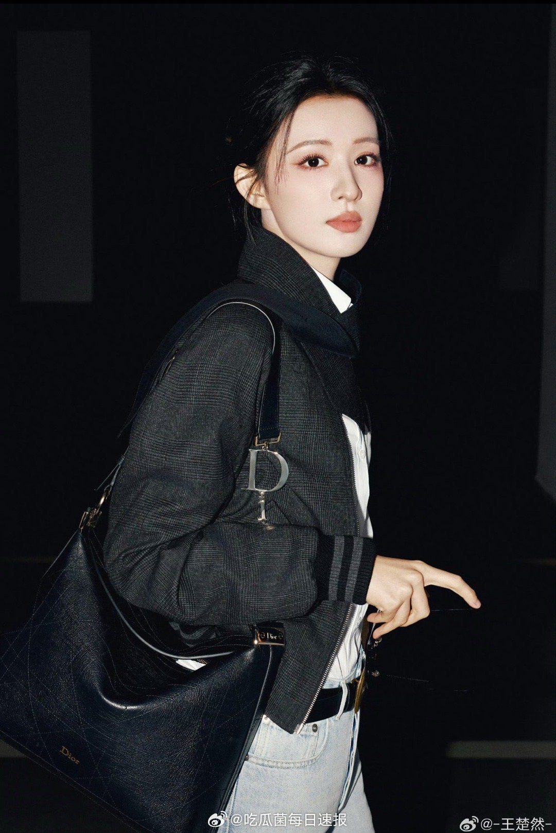 迪丽热巴、李昀锐、王楚然即将出席巴黎时装周Dior大秀，出发造型预览一波