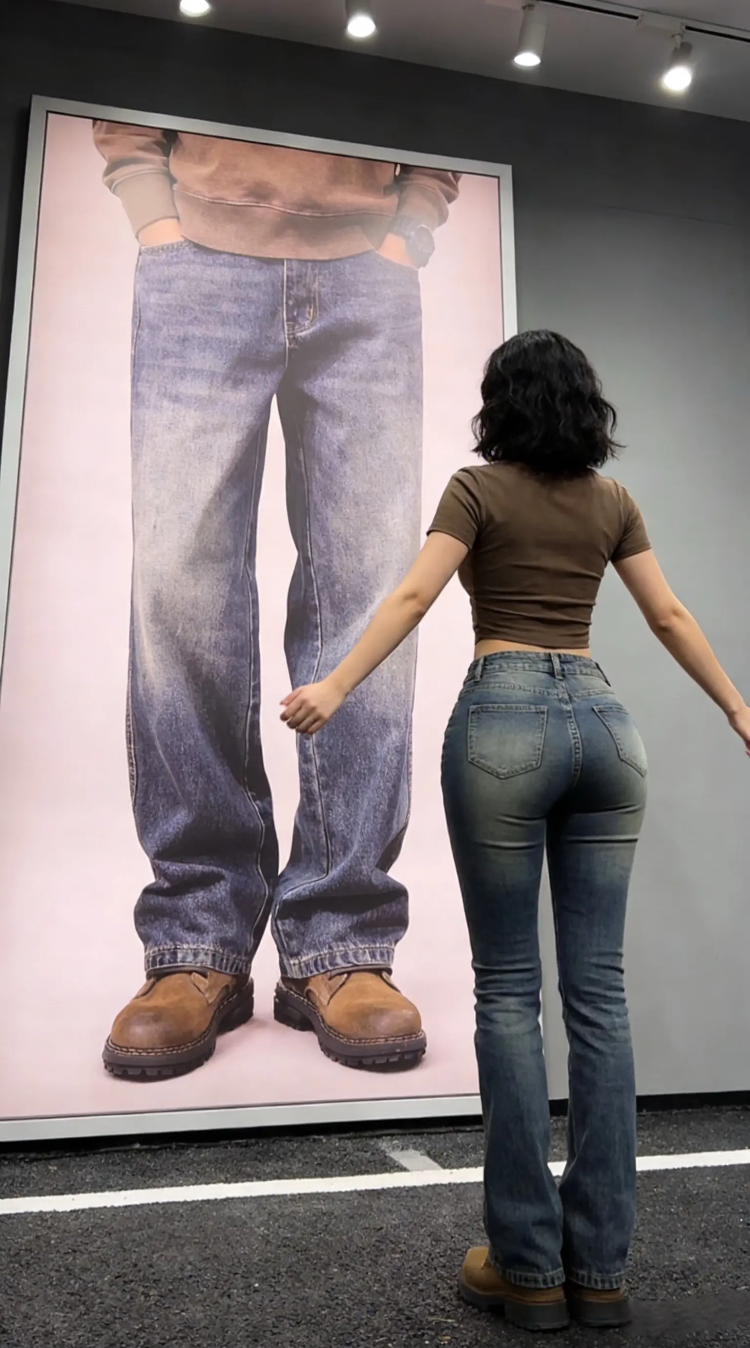 高密重磅复古水洗高端直筒牛仔裤男士春季新款潮流宽松大码长裤子