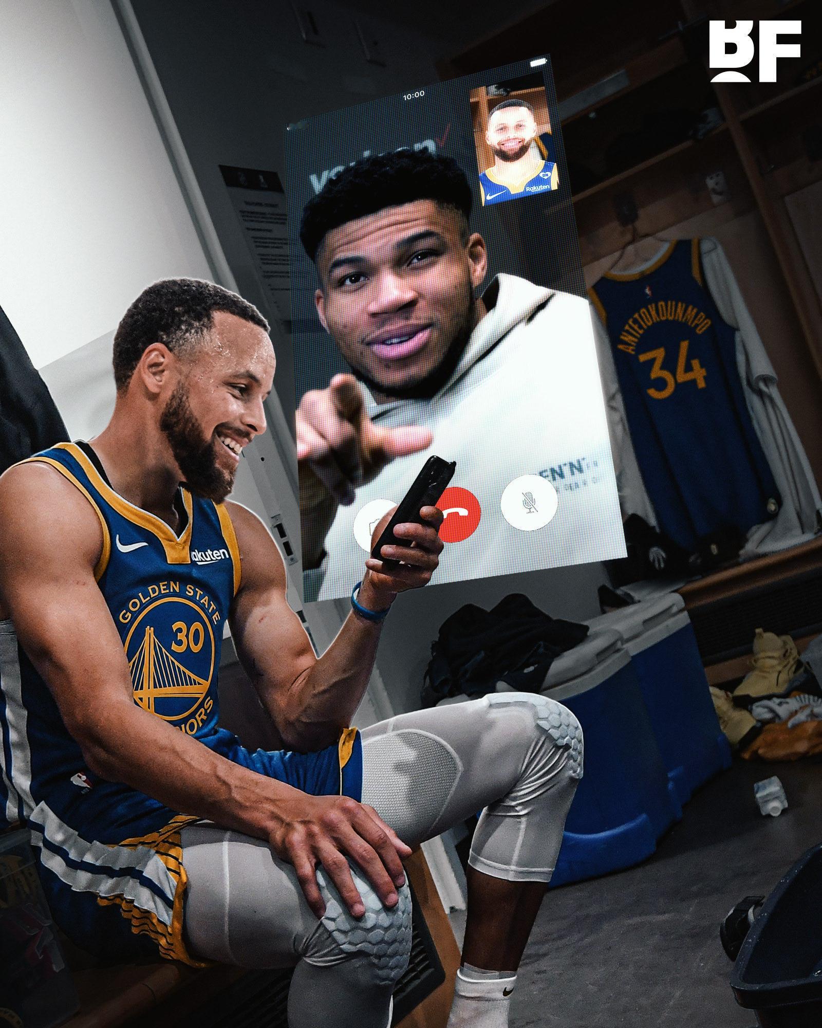 雷吉·米勒表示，现在是时候让库里该给字母哥打电话了。“如果我是斯蒂芬·库里，也许