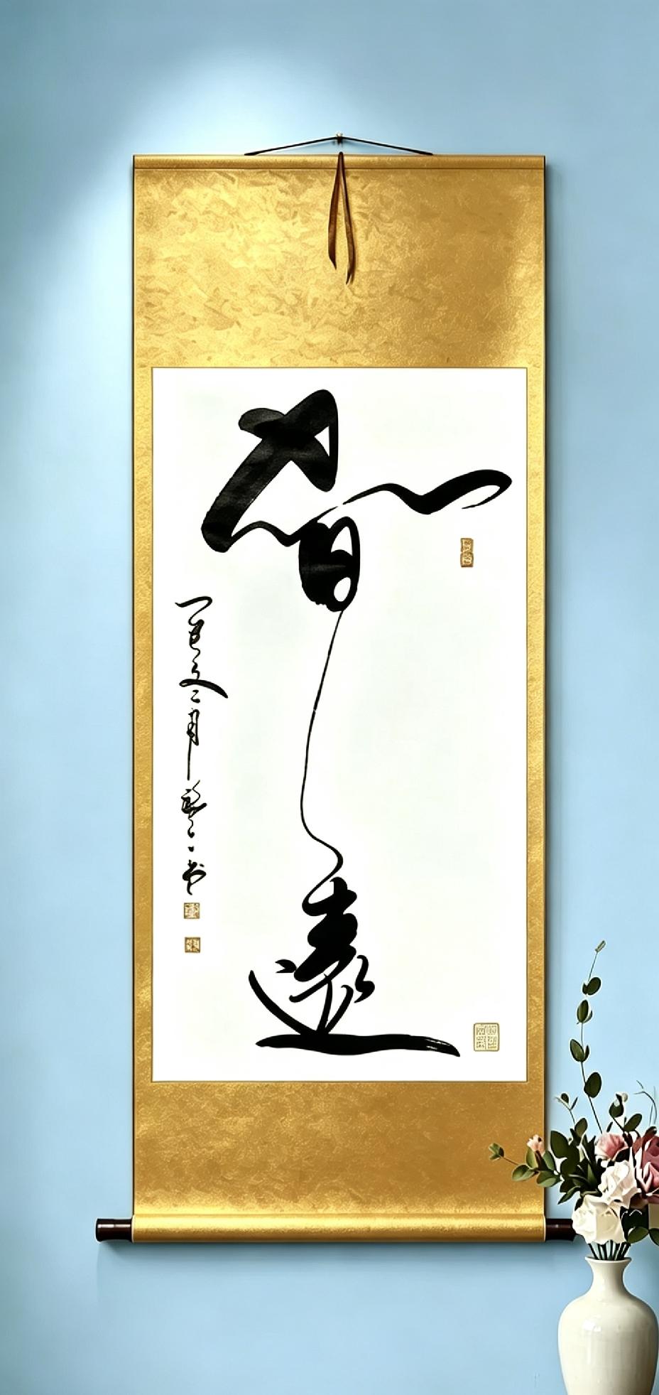 问了快100个人了，没一个人能看懂这副字画！我就不服了！
精通书法的高手们帮看看
