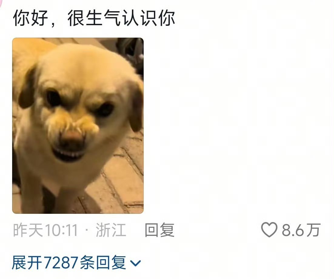 当小狗试着学人类微笑 ​​​