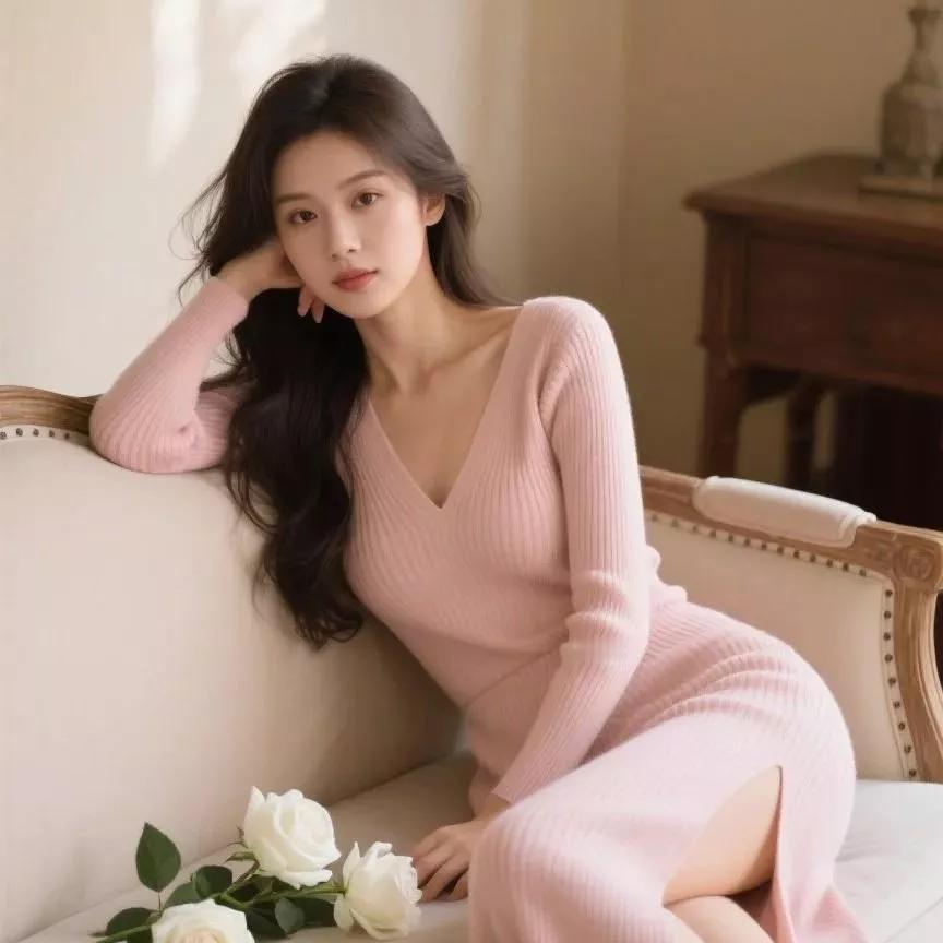 温柔粉色的浪漫时光，与玫瑰共舞梦幻粉色的花海 甜美的红玫瑰 温柔气质粉色 玫粉色