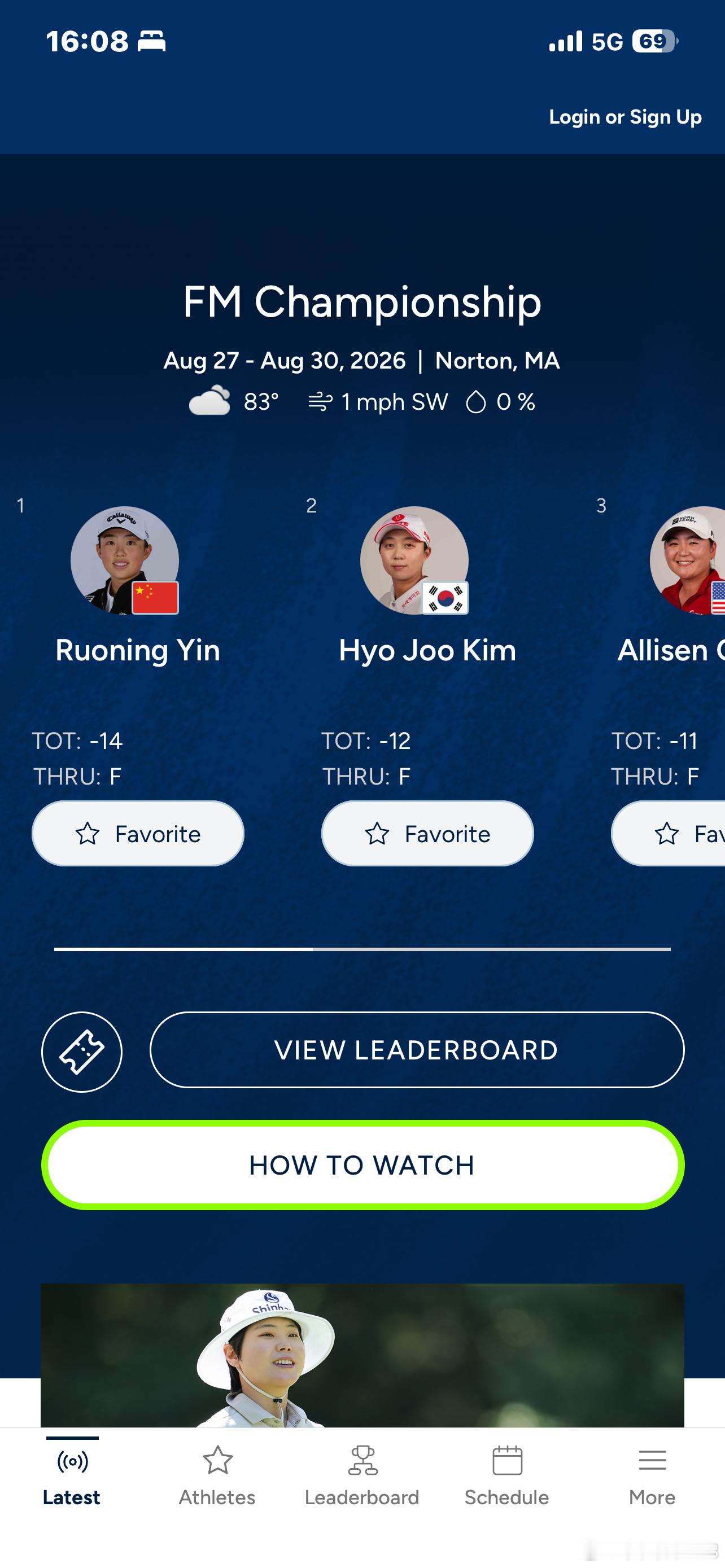 恭喜殷若宁获得LPGA FM锦标赛冠军🏆，决赛轮领先组出发，同组的金世英和金孝