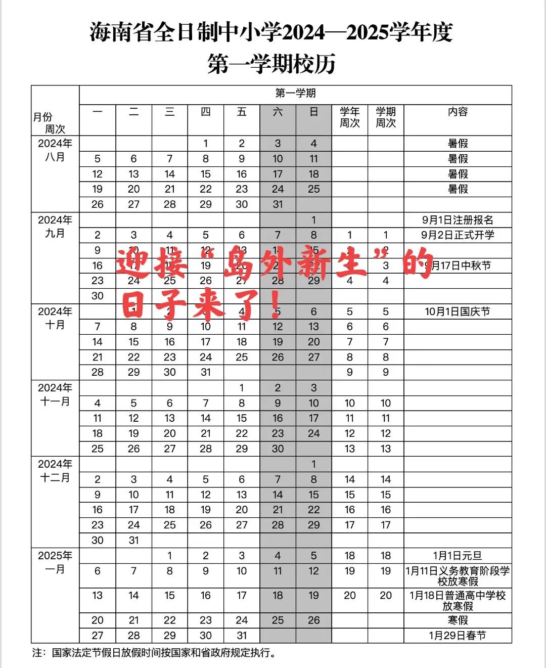 快开学啦，“神兽”要归园了！除了一年级新生，海南中小学校园还将迎来一大批特殊的“