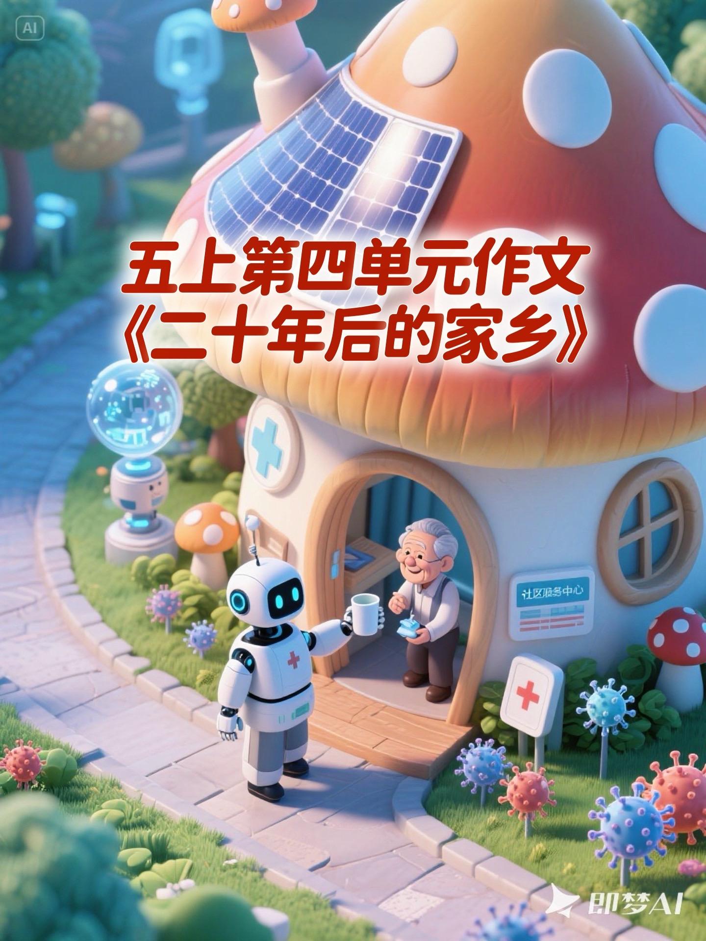 《二十年后的家乡》 优秀范文。家长必读，小学五年级上册第四单元习作《二...