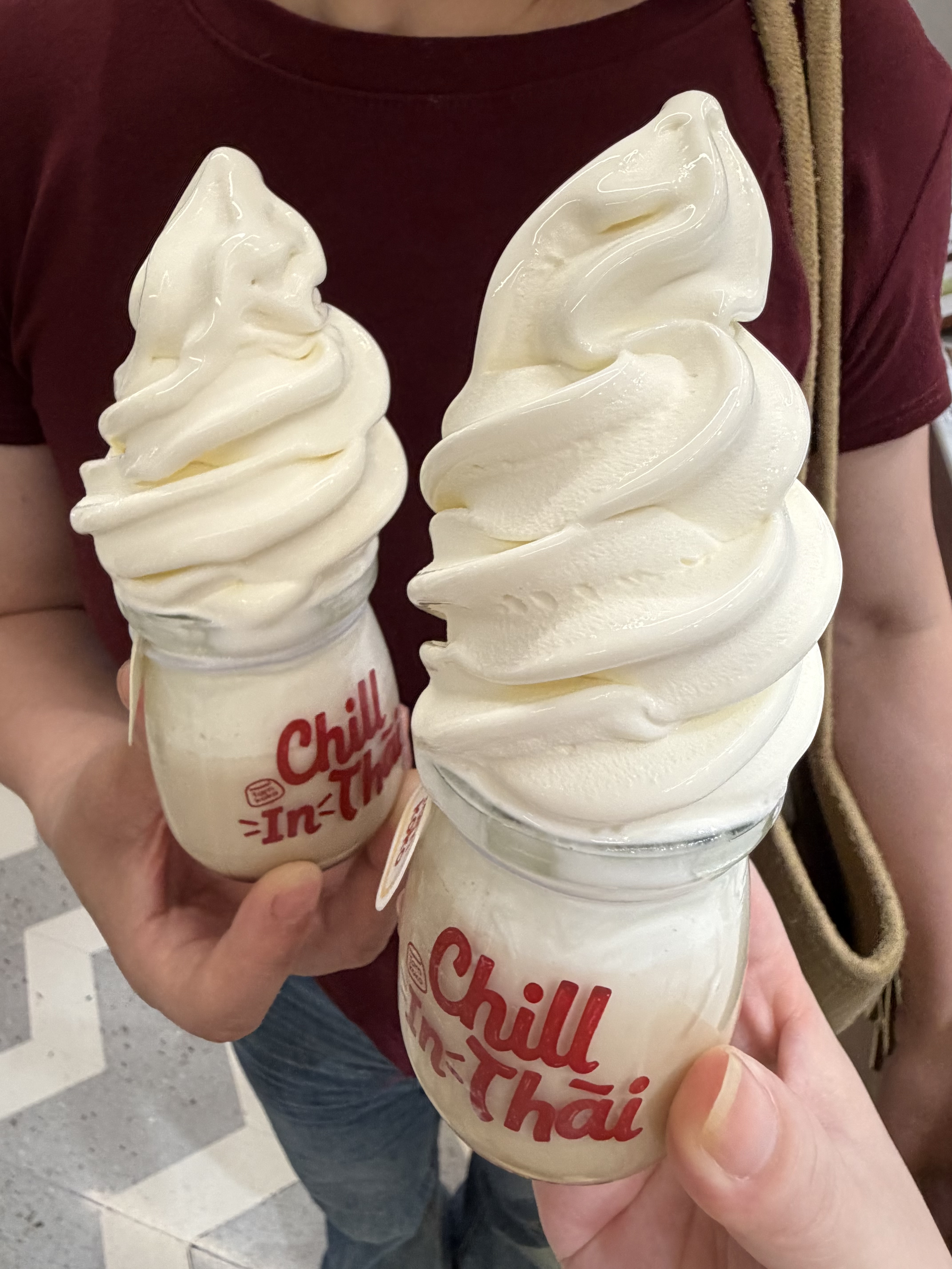 南京新出的！所见即所得🍦和图片一模一样上面是奶呼呼的冰淇淋，下面是Q弹的布丁?